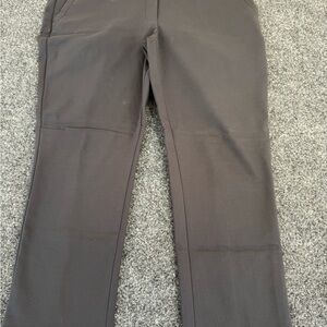 LOFT Women's Dark Brown Straight Leg Trousers